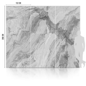 Płyta Węglowa WPC Grey Wave Błyszcząca 280x112 cm